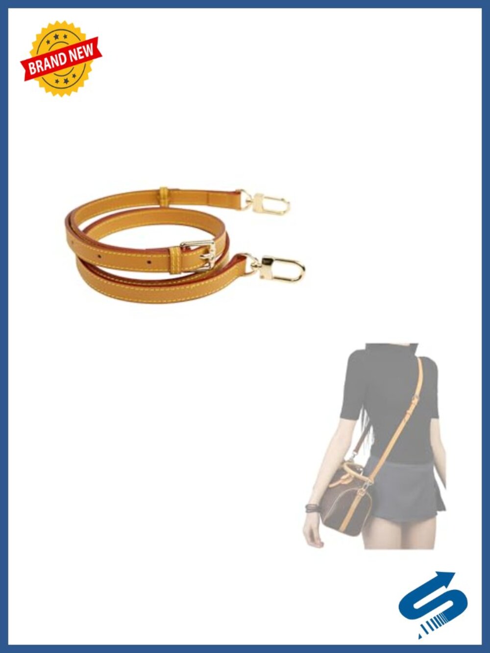 Leather Shoulder Strap for Speedy Bag Adjustable Crossbody Bag Replacement